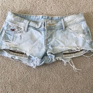 Distressed Hollister shorts